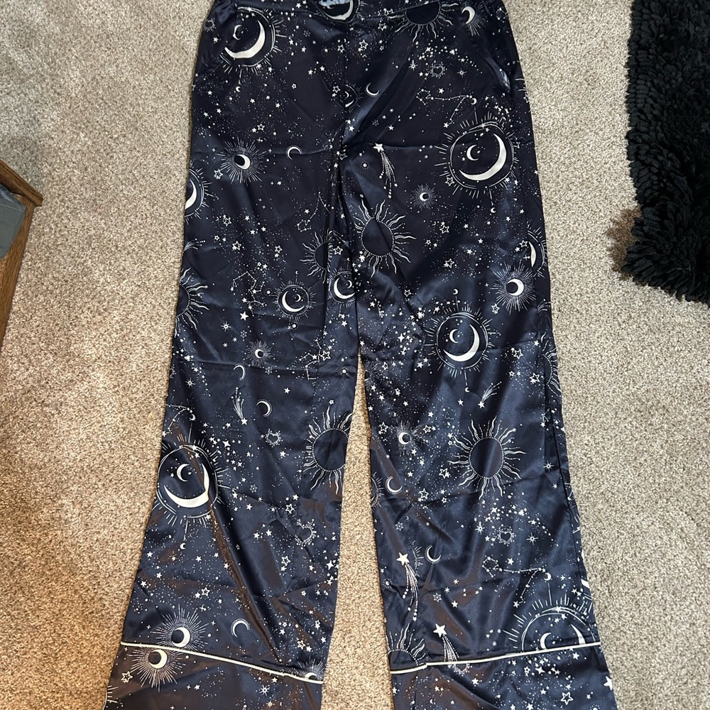 Celestial World Market Black Moon & Star Lounge Pants
